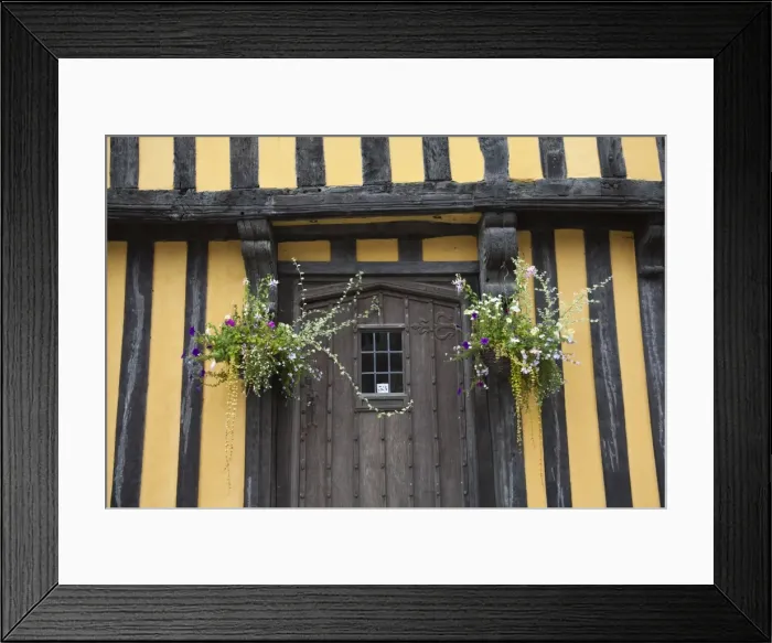 Framed Print : England, Shropshire, Ludlow. An ancient half-timbered house in the market town of Ludlow Framed Print : England, Shropshire, Ludlow. An ancient half-timbered house in the market town of Ludlow