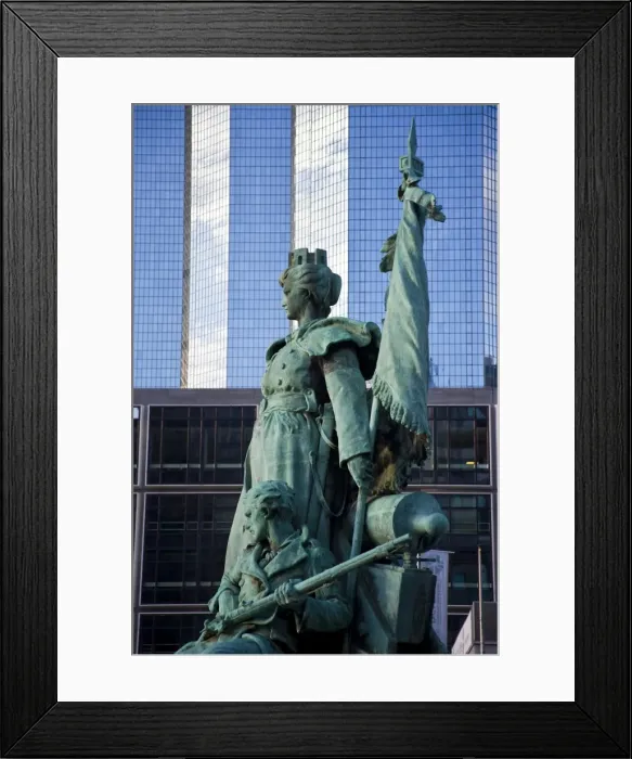 Framed Print : Statue of La Defense of Paris in the main business district of Paris, La Defense, France Framed Print : Statue of La Defense of Paris in the main business district of Paris, La Defense, France