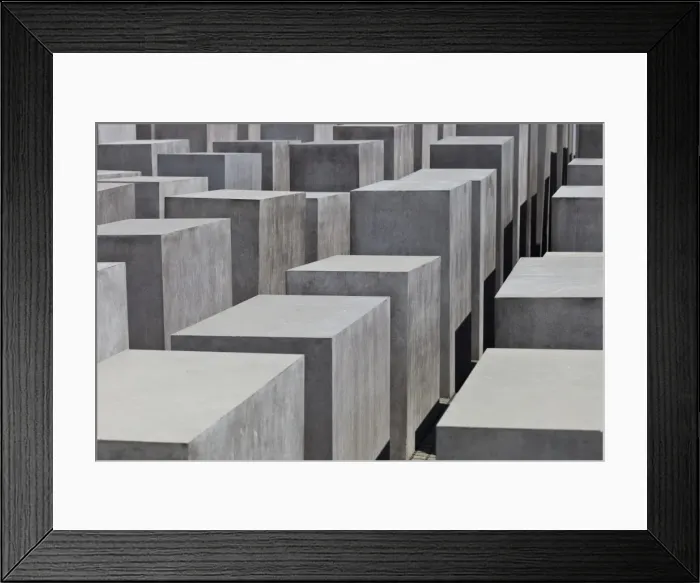 Framed Print : Concrete blocks of the Holocaust Memorial to the Murdered Jews of Europe Framed Print : Concrete blocks of the Holocaust Memorial to the Murdered Jews of Europe