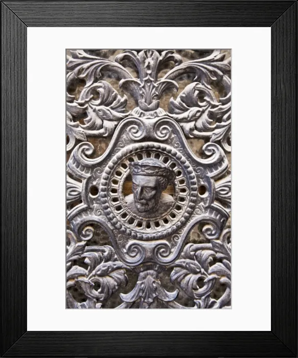Framed Print : France, Tarn, Sorze. Intricate metal door ornamentation, Sorze Framed Print : France, Tarn, Sorze. Intricate metal door ornamentation, Sorze