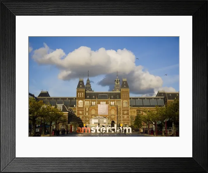 Framed Print : Rijkmuseum in Amsterdam, Netherlands Framed Print : Rijkmuseum in Amsterdam, Netherlands