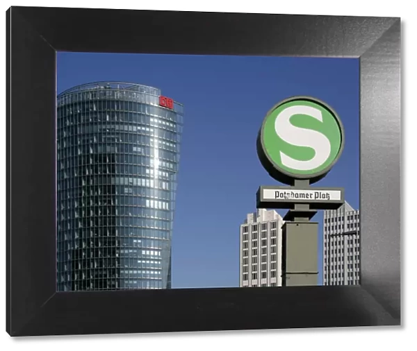 The Potsdamer Platz in Berlin with the Sony Center in the foreground. Germany