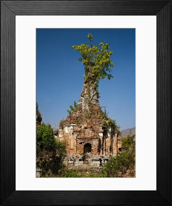 Framed Print : Myanmar, Burma, Inle Lake. The crumbling and unrestored ruins at Sankar Framed Print : Myanmar, Burma, Inle Lake. The crumbling and unrestored ruins at Sankar