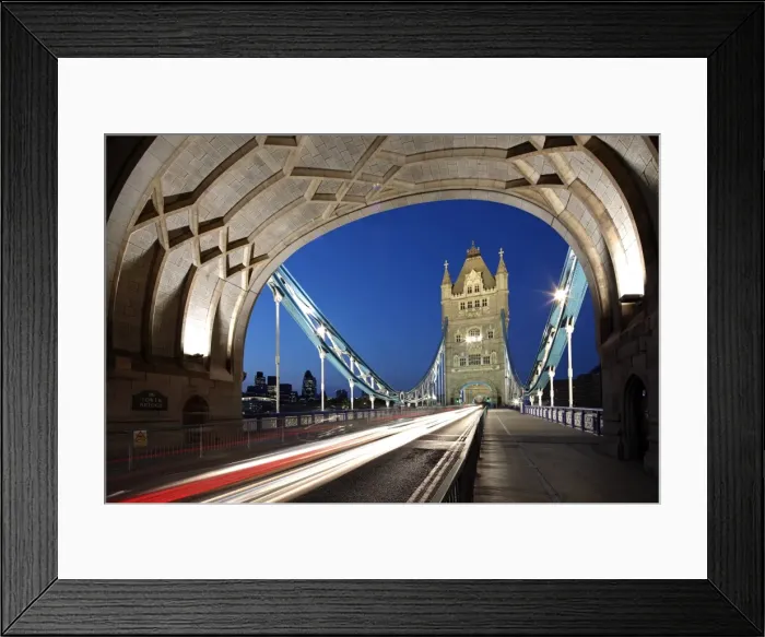 Framed Print : The famous Tower Bridge over the River Thames in London