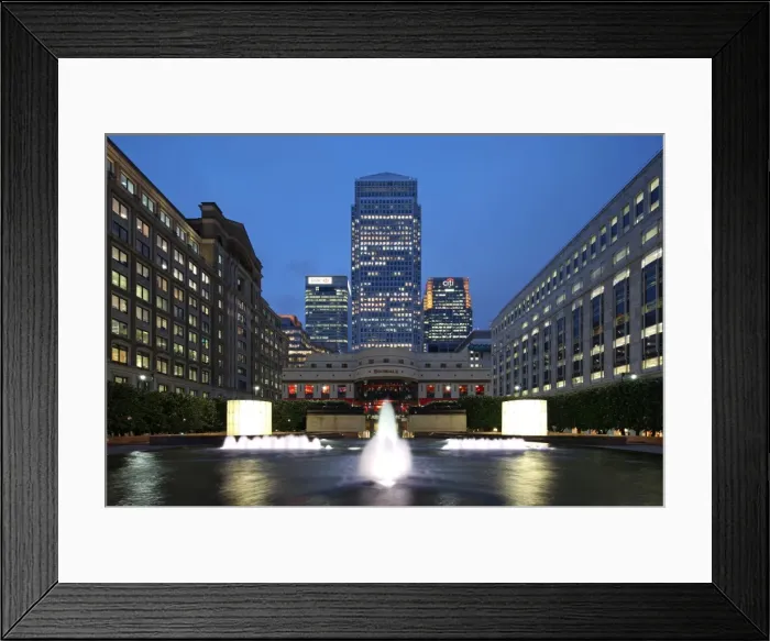 Framed Print : One Canada Square in London Canary Wharf is the second tallest building in the United Kingdom Framed Print : One Canada Square in London Canary Wharf is the second tallest building in the United Kingdom