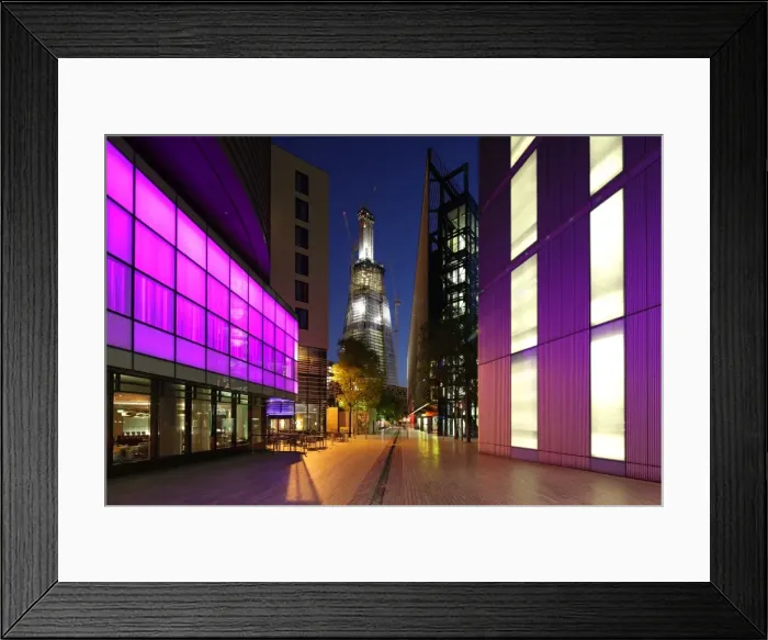 Framed Print : Shard London Bridge, previously known as London Bridge Tower and also known as the Shard of Glass is a skyscraper under construction in Southwark, London. When completed in 2012, it will be the tallest building in Framed Print : Shard London Bridge, previously known as London Bridge Tower and also known as the Shard of Glass is a skyscraper under construction in Southwark, London. When completed in 2012, it will be the tallest building in