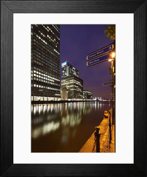 Framed Print : Canary Wharf is a major business district located in London. It is one of Londons two main financial centres, alongside the traditional City of London, and contains many of the UKs tallest buildings, including the second tallest