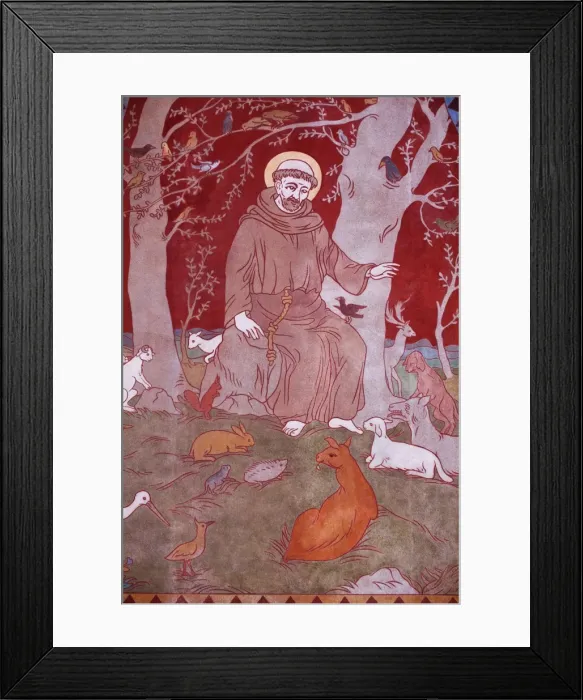 Framed Print : Nove Mesto, East Bohemia, Czech Republic; A fresco on one of the main churches Framed Print : Nove Mesto, East Bohemia, Czech Republic; A fresco on one of the main churches