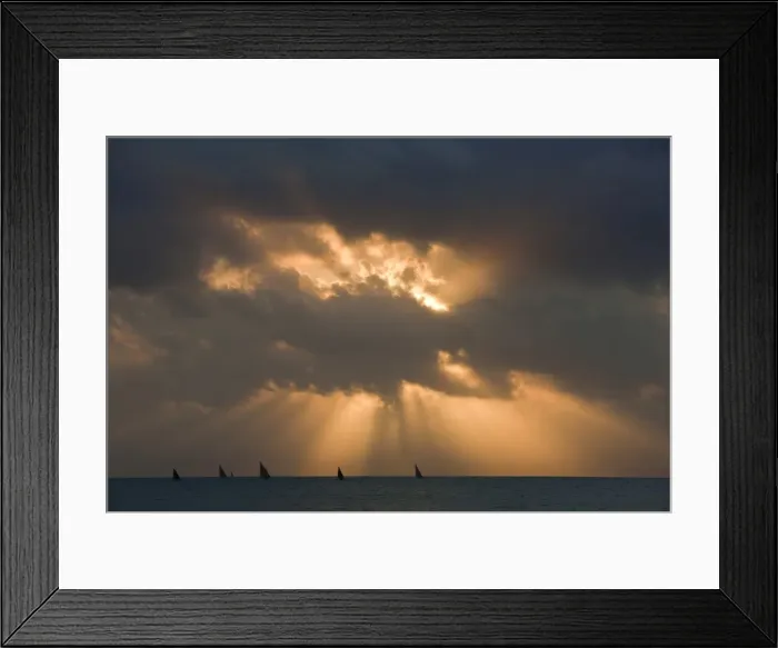 Framed Print : The fishing fleet set sails into the Indian Ocean before dawn from harbours north of Dar-es-Salaam Framed Print : The fishing fleet set sails into the Indian Ocean before dawn from harbours north of Dar-es-Salaam