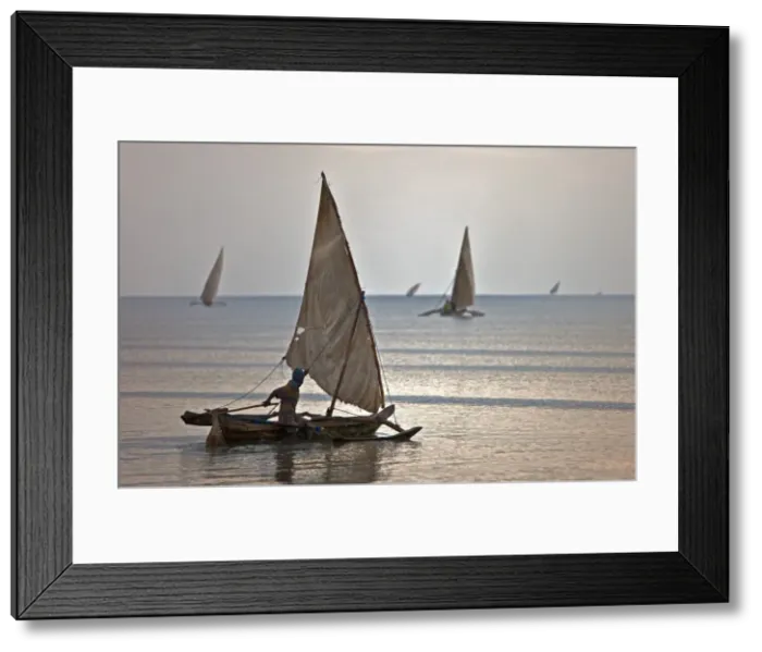 Framed Print : Early morning activity off Bagamoyo Framed Print : Early morning activity off Bagamoyo