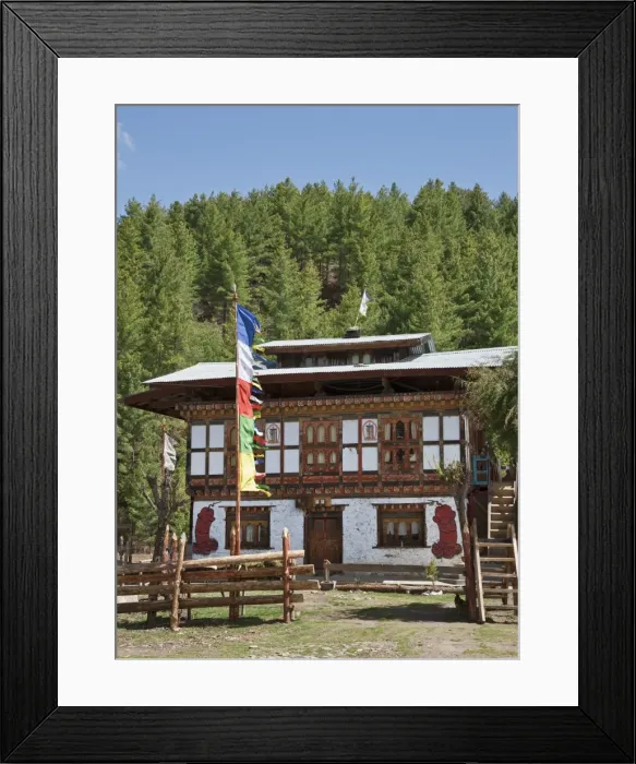 Framed Print : A typical Bhutanese house with phalluses painted on the walls. They are a reminder of a favourite 15th century saint, Lama Drukpa Kunley, the divine madmen, whose sexual exploits Framed Print : A typical Bhutanese house with phalluses painted on the walls. They are a reminder of a favourite 15th century saint, Lama Drukpa Kunley, the divine madmen, whose sexual exploits