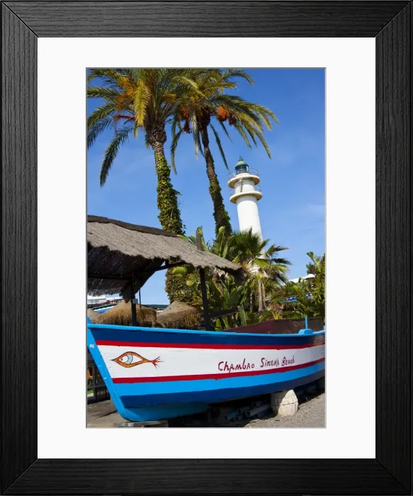 Framed Print : Lighthouse of Caleta de Velez, Andalusia, Spain Framed Print : Lighthouse of Caleta de Velez, Andalusia, Spain