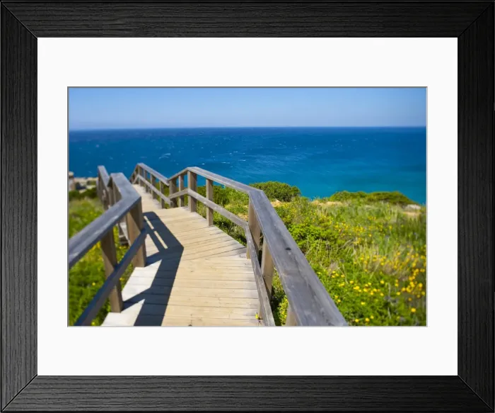 Framed Print : Coast around Torre de Gracia lighthouse, Andalusia, Spain