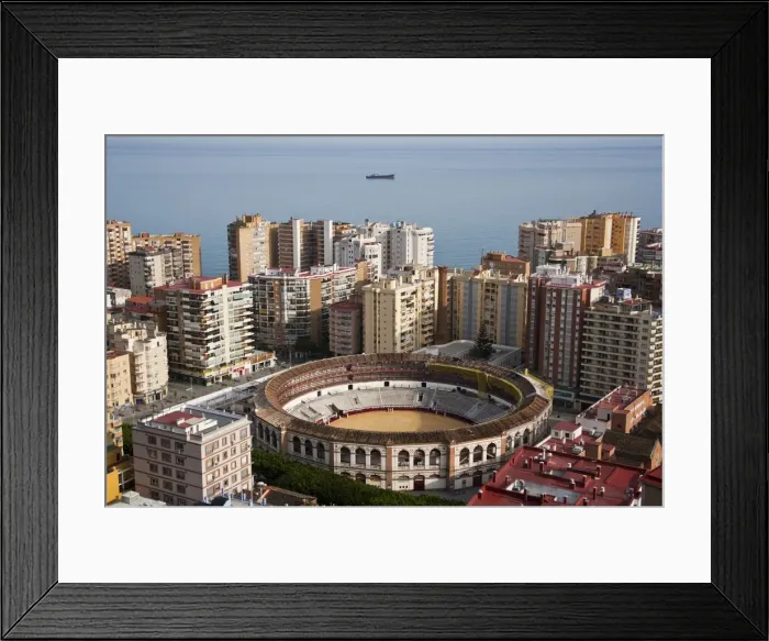 Framed Print : View of the city of Malaga from the castle of Gibralfaro, Andalusia, Spain Framed Print : View of the city of Malaga from the castle of Gibralfaro, Andalusia, Spain