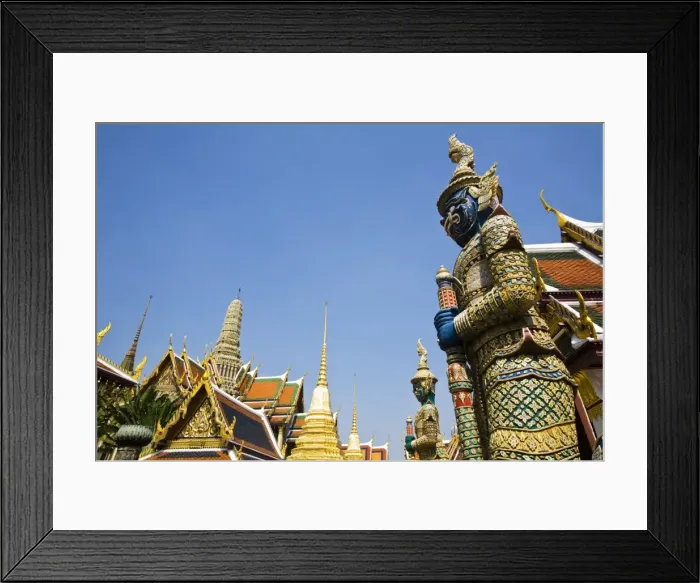 Framed Print : Thailand, Bangkok. Thotkhirithon (demon guardian or Yaksha) at Wat Phra Kaew Framed Print : Thailand, Bangkok. Thotkhirithon (demon guardian or Yaksha) at Wat Phra Kaew