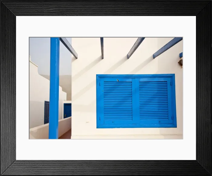 Framed Print : Town of Famara in the north part of Lanzarote Island