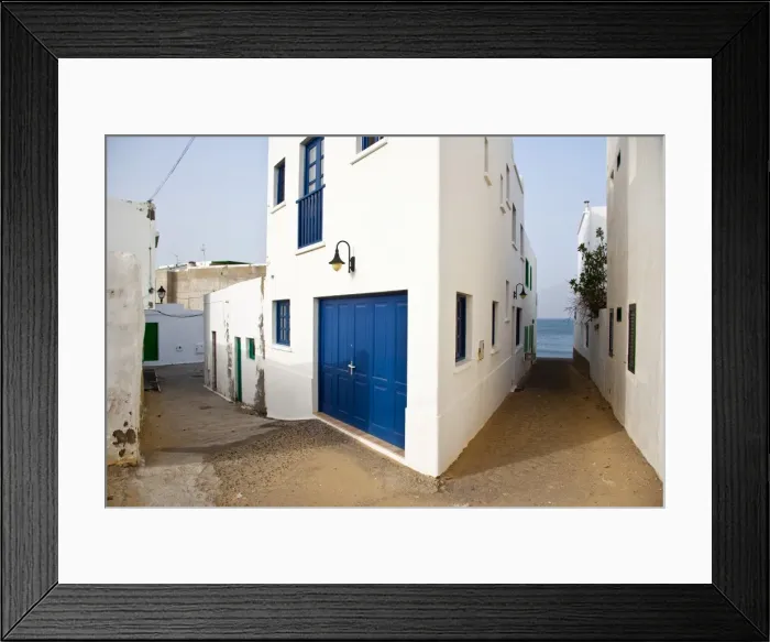 Framed Print : Town of Famara in the north part of Lanzarote Island Framed Print : Town of Famara in the north part of Lanzarote Island