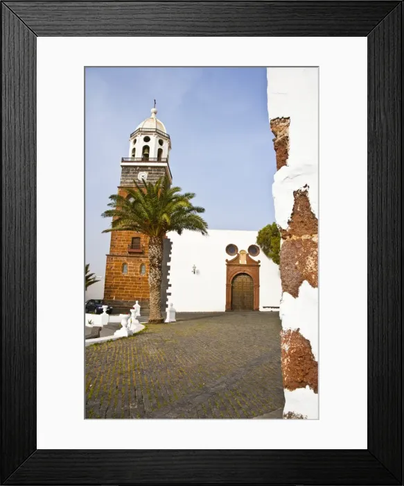 Framed Print : Church of Tahiche in Lanzarote Island Framed Print : Church of Tahiche in Lanzarote Island