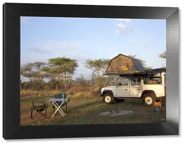 Tanzania, Serengeti. Rough camping in one of the designated special campsites