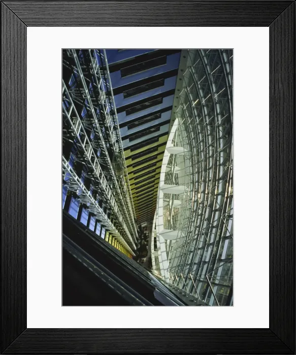 Framed Print : The interior of the Jumeirah Emirates Tower along Sheikh Zayed Road in Dubai