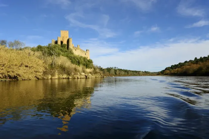 Framed Print : The 12th century Templar castle of Almourol, in the middle of an island in the Tagus Framed Print : The 12th century Templar castle of Almourol, in the middle of an island in the Tagus