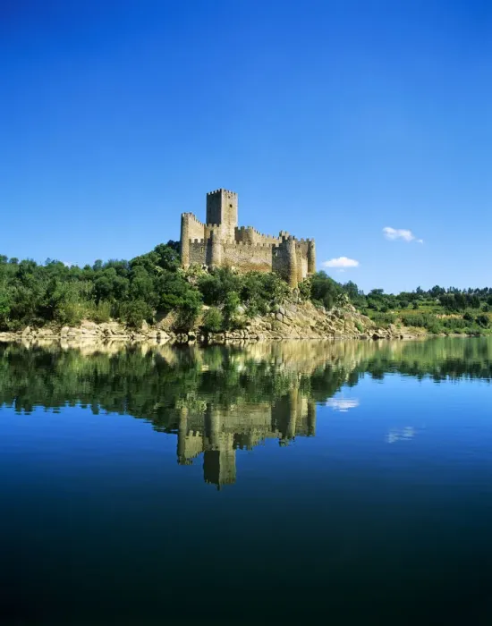 Framed Print : The 12th century Templar castle of Almourol, in the middle of the Tagus river, Portugal Framed Print : The 12th century Templar castle of Almourol, in the middle of the Tagus river, Portugal