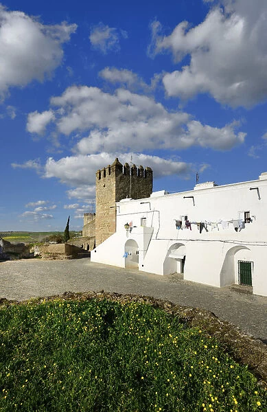 The 13th century castle and walled village of Campo Maior. Alentejo, Portugal