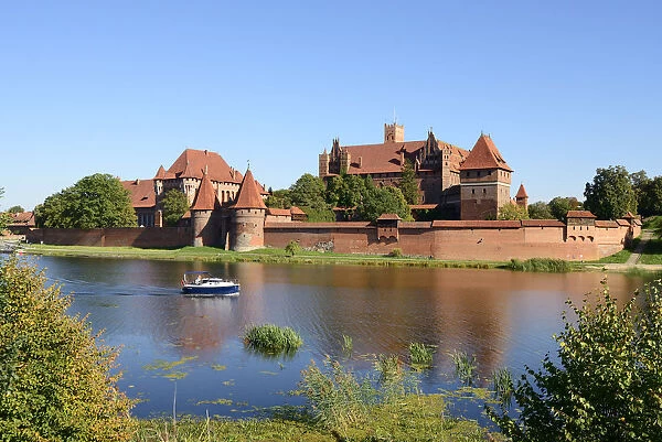 The 13th century Malbork Castle, founded by the Knights of the Teutonic Order, a Unesco