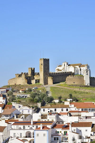 The 13th century medieval castle of Arraiolos. Alentejo, Portugal