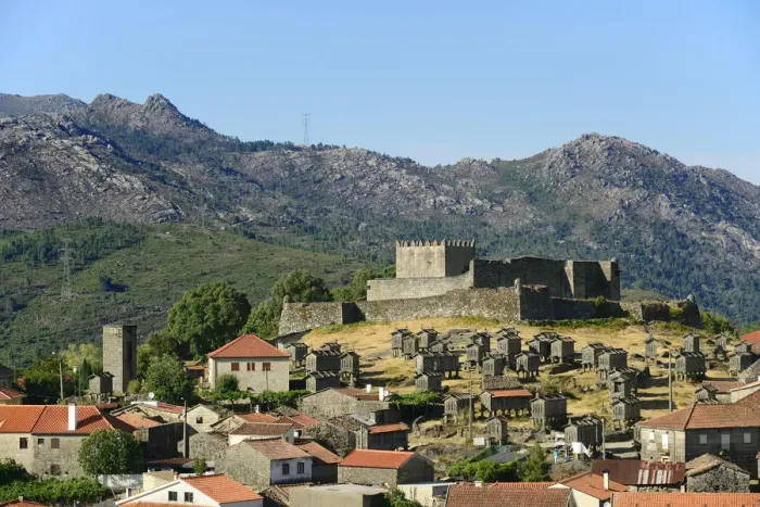 Framed Print : The 13th century old castle of Lindoso, keeping an eye on the Spanish mountains ahead Framed Print : The 13th century old castle of Lindoso, keeping an eye on the Spanish mountains ahead