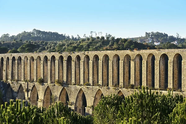 The 16th century Pegoes aqueduct (Aqueduto dos Pegoes), 6 km long, that provides water