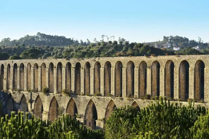 Framed Print : The 16th century Pegoes aqueduct (Aqueduto dos Pegoes), 6 km long, that provides water Framed Print : The 16th century Pegoes aqueduct (Aqueduto dos Pegoes), 6 km long, that provides water