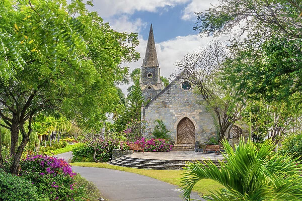 17th Century Anglican Church, Canouan Island, Grenadine Islands, Saint Vincent and the Grenadines, Caribbean