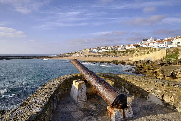 The 18th century cannons that protected the village of Ericeira against the north african