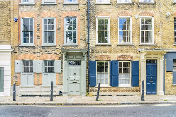 18th Century Georgian town houses, Shoreditch, London, England, Uk