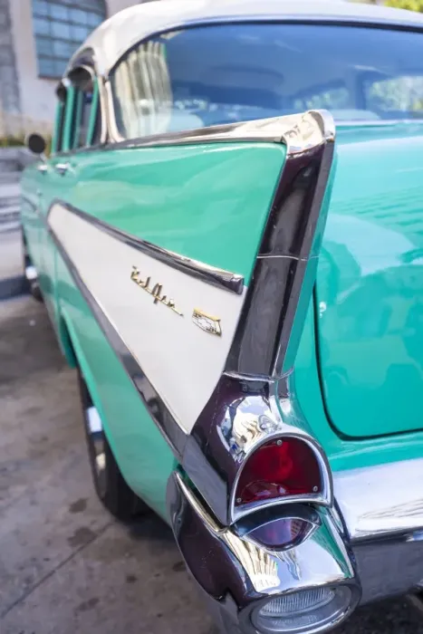 Framed Print : 1950s Chevrolet bel air, Havana, Cuba
