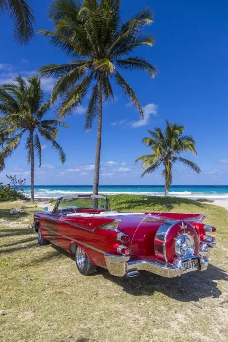 Framed Print : 1959 Dodge Custom Loyal Lancer Convertible, Playa del Este, Havana, Cuba