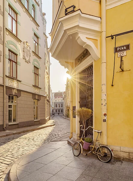 27 Pikk Street at sunset, Old Town, Tallinn, Estonia
