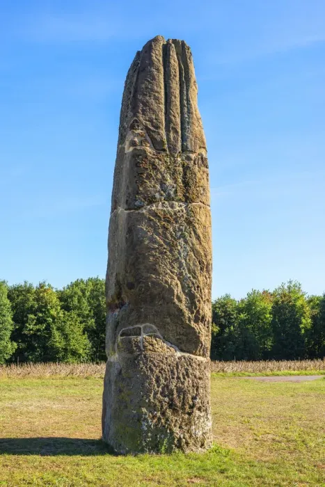 Framed Print : 4000 year-old Gollenstein, tallest menhir of central Europe, Blieskastel, Saarland Framed Print : 4000 year-old Gollenstein, tallest menhir of central Europe, Blieskastel, Saarland