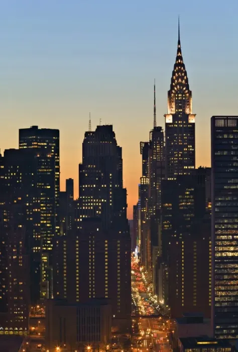 Framed Print : 42nd Street & Chrysler Bldg, New York, USA