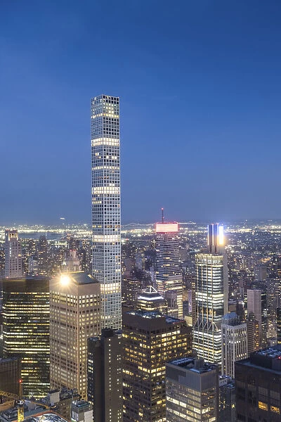 432 Park Avenue & Midtown Manhattan from Top of the Rock, New York City, USA