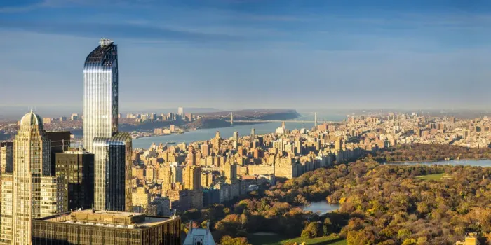 Framed Print : One 57 apartment building & Central Park, Manhattan, New York City, New York, USA Framed Print : One 57 apartment building & Central Park, Manhattan, New York City, New York, USA