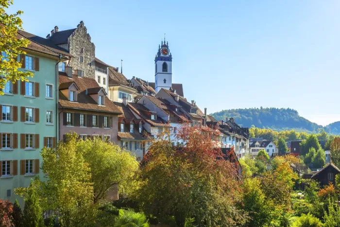 Framed Print : Aarau old town, Aargau, Switzerland Framed Print : Aarau old town, Aargau, Switzerland