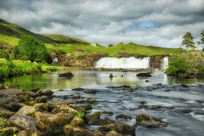 Framed Print : Aasleagh Falls at Erriff Riverl, Connemara Loop, Connemara, Co Galway, Republic of Ireland, Europe Framed Print : Aasleagh Falls at Erriff Riverl, Connemara Loop, Connemara, Co Galway, Republic of Ireland, Europe