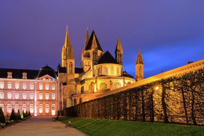 Framed Print : Abbaye aux Hommes and Mairie de Caen, Caen, Normandy, France Framed Print : Abbaye aux Hommes and Mairie de Caen, Caen, Normandy, France