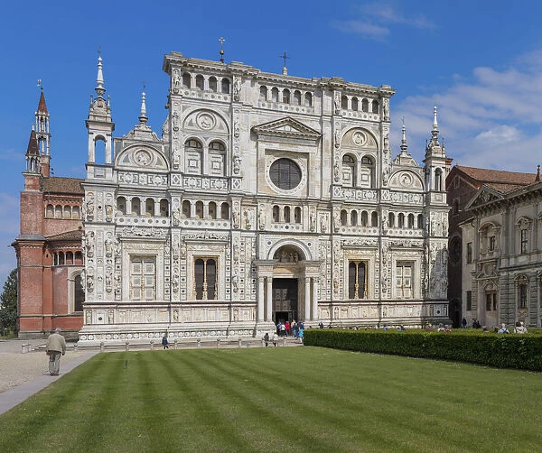 Abbey church, Certosa di Pavia monastery, Lombardy, Italy