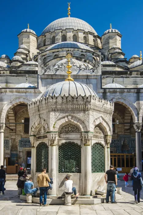 Framed Print : Ablution fountain in the courtyard of Yeni Cami or New Mosque, Istanbul, Turkey Framed Print : Ablution fountain in the courtyard of Yeni Cami or New Mosque, Istanbul, Turkey