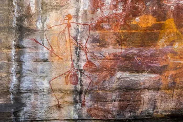 Framed Print : Aboriginal rock art depicting a Mimi Spirit at Ubirr, Kakadu National Park Framed Print : Aboriginal rock art depicting a Mimi Spirit at Ubirr, Kakadu National Park