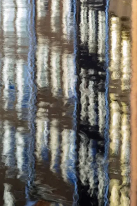 Framed Print : Abstract details of buildings reflected in a typical canal of the river Amstel Amsterdam Framed Print : Abstract details of buildings reflected in a typical canal of the river Amstel Amsterdam