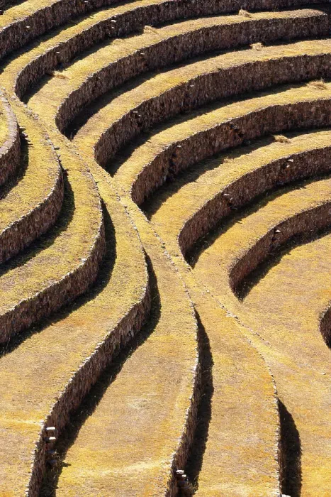 Framed Print : Abstract of terraces in Moray, Sacred Valley, Urubamba Province, Cusco Region, Peru Framed Print : Abstract of terraces in Moray, Sacred Valley, Urubamba Province, Cusco Region, Peru